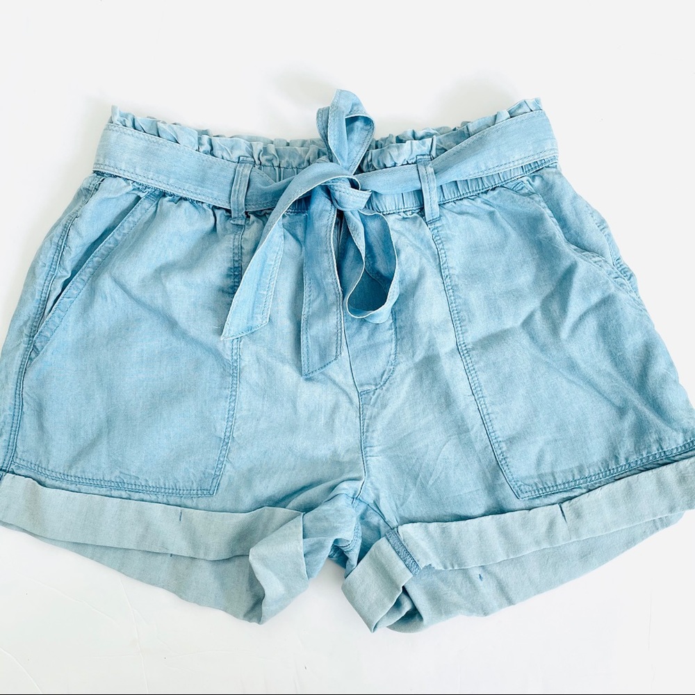 New Aerie Paperbag Shorts in Blue Size Small - Picture 1 of 4